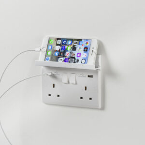 KNIGHTSBRIDGE 2GPH 2 GANG FLIP DOWN PHONE HOLDER