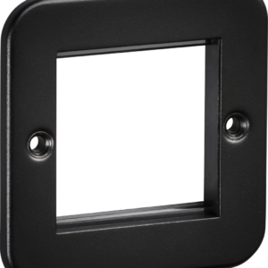 KNIGHTSBRIDGE M2GTB 2GANG MODULAR FACEPLATE TEXTURED SAND BLACK