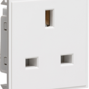 NET13WH 13AMP 1 GANG UNSWITCHED MODULAR SOCKET