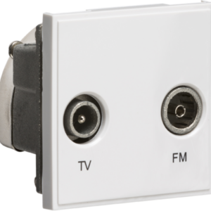 NETDITVWH MODULAR DIPLEXED TV/FM DAB OUTLET