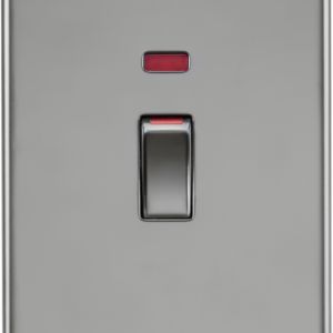 KNIGHTSBRIDGE SF82MNBN SCREWLESS FLATPLATE 45A SWITCH WITH NEON