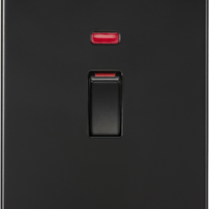 KNIGHTSBRIDGE SF82MNMBB SCREWLESS FLATPLATE 45A SWITCH WITH NEON