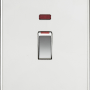 KNIGHTSBRIDGE SF82MNPC SCREWLESS FLATPLATE 45A SWITCH WITH NEON