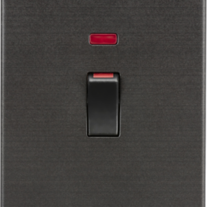 KNIGHTSBRIDGE SF8332NSB SCREWLESS FLATPLATE 45A SWITCH WITH NEON