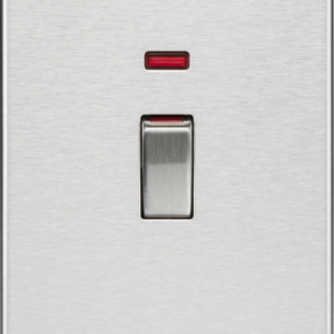 KNIGHTSBRIDGE SF82MNBC SCREWLESS FLATPLATE 45A SWITCH WITH NEON