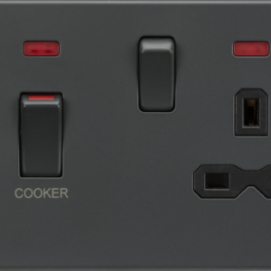 KNIGHTSBRIDGE SFR8333NAT SCREWLESS FLATPLATE COOKER PANEL WITH NEON