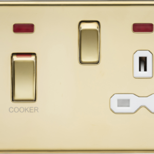 KNIGHTSBRIDGE SFR83MNPBW SCREWLESS FLATPLATE COOKER PANEL WITH NEON