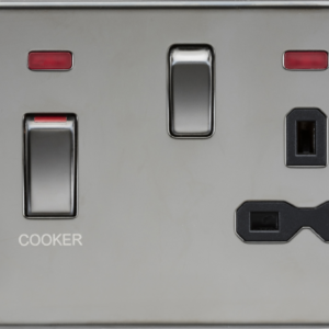 KNIGHTSBRIDGE SFR83MNBN SCREWLESS FLATPLATE COOKER PANEL WITH NEON