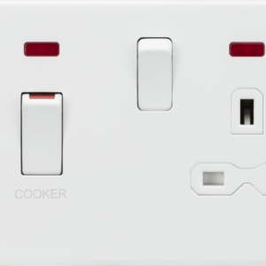 KNIGHTSBRIDGE SFR83MNMW SCREWLESS FLATPLATE COOKER PANEL WITH NEON