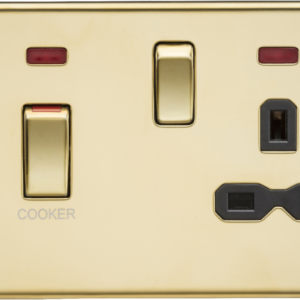 KNIGHTSBRIDGE SFR83MNPB SCREWLESS FLATPLATE COOKER PANEL WITH NEON