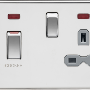 KNIGHTSBRIDGE SFR83MNPCG SCREWLESS FLATPLATE COOKER PANEL WITH NEON