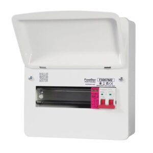 FUSEBOX F3007MZ 7WAY CONSUMER UNIT WITH MAIN SWITCH + T2 SPD