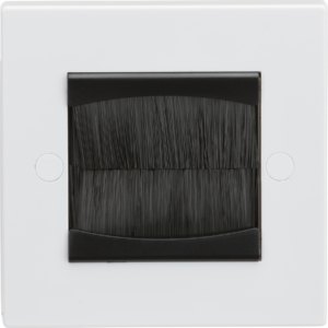 NETBRUSH2G 2 GANG LETTERBOX STYLE FACEPLATE