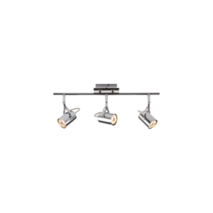 KNIGHTSBRIDGE NSP3C IP20 230V GU10 TRIPLE CHROME SPOTLIGHT