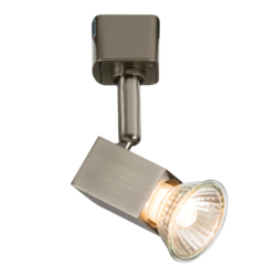 TRKSP1BC GU10 TRACK SPOTLIGHT BRUSHED CHROME