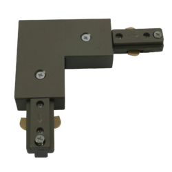 TRKRAS 230V TRACK L RIGHT ANGLE CONNECTOR SATIN NICKEL