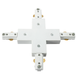 TRKXW 230V SINGLE CIRCUIT TRACK CONNECTOR X WHITE