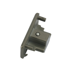 TRKDES 230V SINGLE CIRCUIT TRACK DEAD END CAP SATIN NICKEL