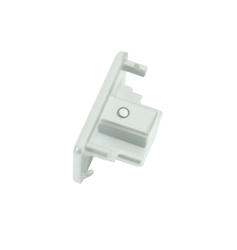 TRKDEW 230V SINGLE CIRCUIT TRACK DEAD END CAP WHITE