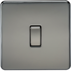 KNIGHTSBRIDGE SF2000BN SCREWLESS FLATPLATE 1 GANG SWITCH