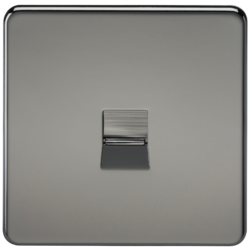 KNIGHTSBRIDGE SF7300BN SCREWLESS FLATPLATE TELEPHONE MASTER SOCKET