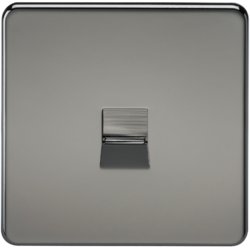 KNIGHTSBRIDGE SF7400BN SCREWLESS FLATPLATE TELEPHONE EXTENSION SOCKET