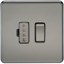 KNIGHTSBRIDGE SF6300BN SCREWLESS FLATPLATE SWITCHED FUSED SPUR UNIT