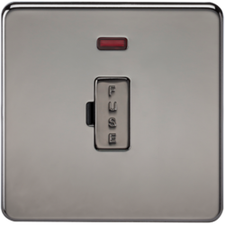 KNIGHTSBRIDGE SF6000NBN SCREWLESS FLATPLATE FUSED SPUR UNIT WITH NEON