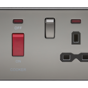 KNIGHTSBRIDGE SFR8333NBN SCREWLESS FLATPLATE COOKER PANEL WITH NEON