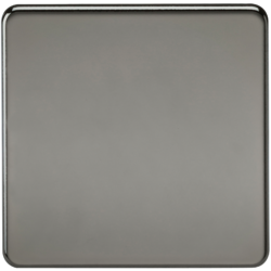 KNIGHTSBRIDGE SF8350BN SCREWLESS FLATPLATE 1 GANG BLANKPLATE