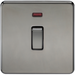 KNIGHTSBRIDGE SF8341NBN SCREWLESS FLATPLATE 20AMP DP SWITCH WITH NEON