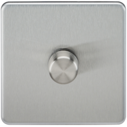 KNIGHTSBRIDGE SF2191BC SCREWLESS FLATPLATE 1 GANG LED DIMMER SWITCH