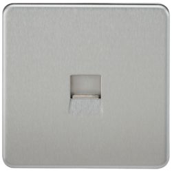 KNIGHTSBRIDGE SF7300BC SCREWLESS FLATPLATE TELEPHONE MASTER SOCKET