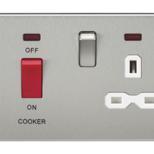 KNIGHTSBRIDGE SFR8333NBCW SCREWLESS FLATPLATE COOKER PANEL WITH NEON