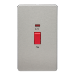 KNIGHTSBRIDGE SF8332NBC SCREWLESS FLATPLATE 45A SWITCH WITH NEON