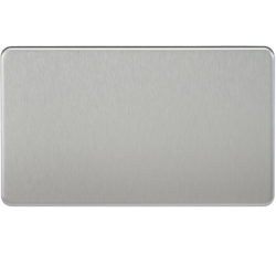 KNIGHTSBRIDGE SF8360BC SCREWLESS FLATPLATE 2 GANG BLANKPLATE