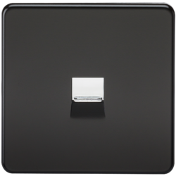 KNIGHTSBRIDGE SF7400MB SCREWLESS FLATPLATE TELEPHONE EXTENSION SOCKET