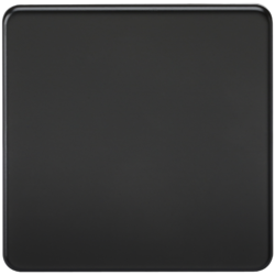 KNIGHTSBRIDGE SF8350MB SCREWLESS FLATPLATE 1 GANG BLANKPLATE