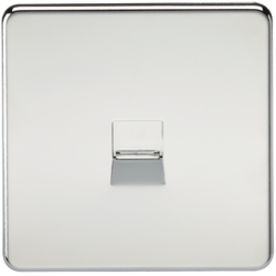 KNIGHTSBRIDGE SF7300PC SCREWLESS FLATPLATE TELEPHONE MASTER SOCKET