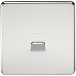 KNIGHTSBRIDGE SF7400PC SCREWLESS FLATPLATE TELEPHONE EXTENSION SOCKET