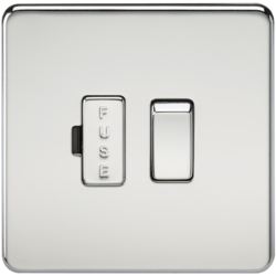 KNIGHTSBRIDGE SF6300PC SCREWLESS FLATPLATE SWITCHED FUSED SPUR UNIT