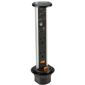 KNIGHTSBRIDGE SK005A 13AMP POP UP USB SOCKET WITH BLUETOOTH SPEAKER