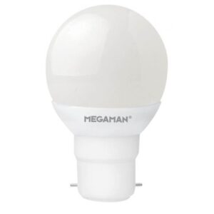 MEGAMAN 143394 3.5 WATT BC LED NON-DIMMABLE GOLFBALL LAMP WARM WHITE