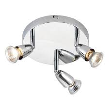 SAXBY 43279 GU10 TRIPLE SPOTLIGHT POLISHED CHROME