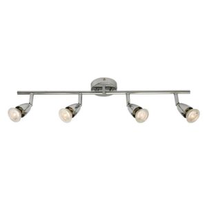 SAXBY 60991 GU10 4 LIGHT BAR SPOTLIGHT POLISHED CHROME