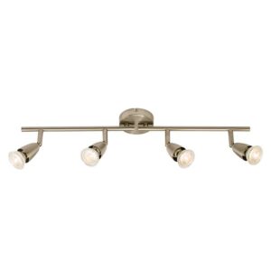 SAXBY 60995 GU10 4 LIGHT BAR SPOTLIGHT SATIN CHROME
