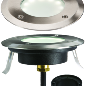 KNIGHTSBRIDGE LEDM08W IP65 1.2WATT LOW PROFILE LED GROUNDLIGHT WHITE