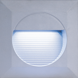 KNIGHTSBRIDGE NH016W IP44 LED SQUARE WALL LIGHT GREY FINISH