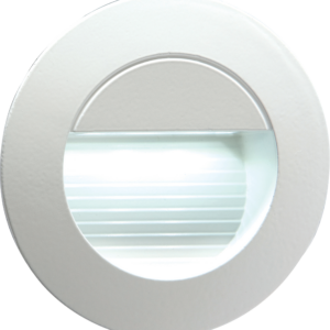 KNIGHTSBRIDGE NH020W IP54 MINIATURE WHITE LED STAIR/WALL LIGHTS WHITE FINISH