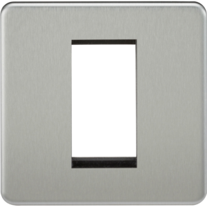 KNIGHTSBRIDGE SF1GBC SCREWLESS FLATPLATE 1 GANG MODULAR FACEPLATE